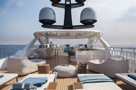 Fantastic sun deck with plenty of seating and relaxation areas — Yacht Charter & Superyacht News
