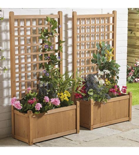 Image for Wooden Trellis Planter Offer from studio | Wooden garden ...