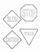 Free Printable Traffic Signs Coloring Pages  Word Searches sketch template
