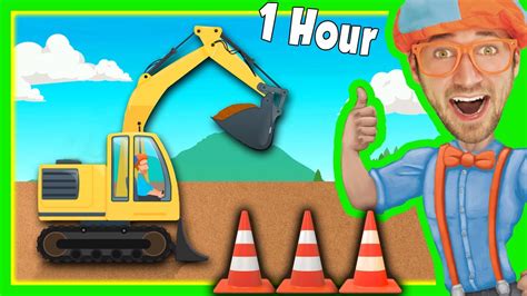 Diggers for Children with Blippi and More | 1 Hour Long! | Doovi