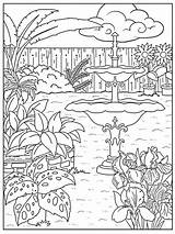 Fountain coloring Pages sketch template