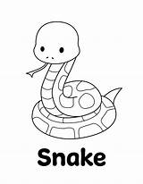 Snake coloring Pages – Artofit sketch template