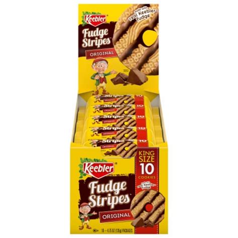 Keebler® Original Fudge Stripes™ Cookies, 10 ct / 4.75 oz - Kroger