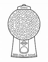 Gumball Machine Coloring Page sketch template