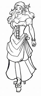 Pirate Wench Drawing At GetDrawings  Free Download sketch template