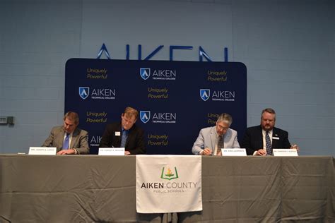 Aiken Tech and Aiken County public schools sign agreement for new career and technology center ...