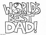 Worlds Best Dad 1 coloring Page sketch template