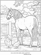 Welcome to Dover Publications  Horse coloring Books sketch template