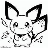 Pichu Outline Coloring Page  For Kids – Smart Creative And Fun sketch template