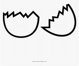Cracked Egg Coloring Page  Png Download Shell Pages sketch template