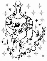 Taurus Coloring Pages Free Printable Zodiac Fun sketch template