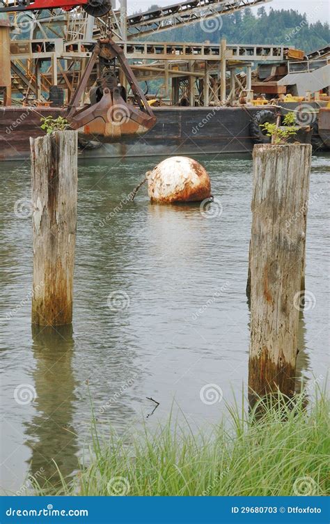 Steel Float stock image. Image of dredge, river, commercial - 29680703