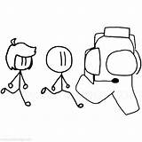 Stickman Coloring Pages Sketch Page sketch template