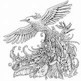 40 Ausmalbilder Für Erwachsene Vogel  sketch template