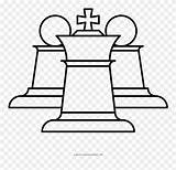 Chess Pieces Coloring Page  Line Art Clipart 4111276 PinClipart sketch template