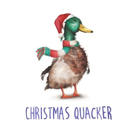 Duck Christmas Quacker Pun Christmas Card | Moonpig