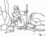 Moses On Mount Sinai Receiving Ten Commandments Coloring Page  sketch template