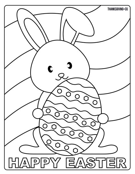 Sweet and sunny spring & Easter coloring pages - Thanksgiving.com