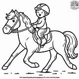 Exciting Horse Riding Coloring Pages sketch template