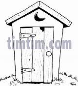 Outhouse Drawings Sketch Coloring Page  Cute outhouse sketch template