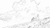 Howls Howl Ghibli Lineart Miyazaki Hayao Sketch Coloring Page sketch template