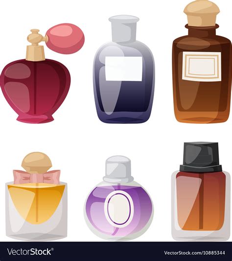 Perfume bottle set Royalty Free Vector Image - VectorStock