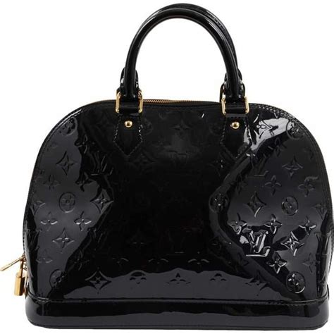 Louis Vuitton Alma Black Patent leather Handbag #Louisvuittonhandbags ...