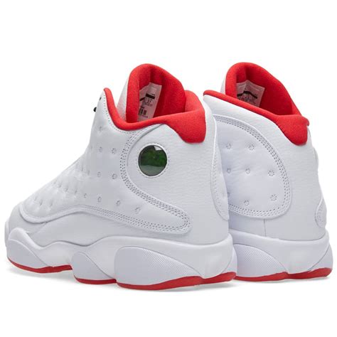 Nike Air Jordan 13 Retro White, Metallic Silver & Red | END. (US)