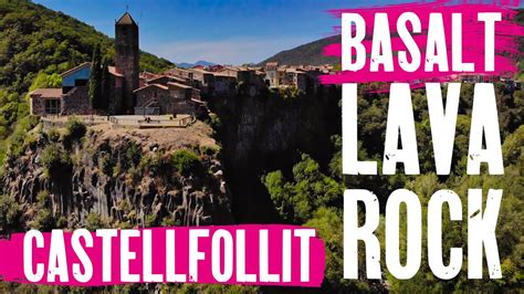 Castellfollit de la Roca Spain Drone Views | Town on the Lava Stream Basalt Cliff - YouTube