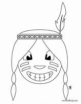 Indios Indio Indianer Coloring Indianen Disegni Indiani Indien Indian  sketch template