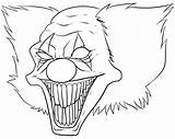 Creepy Scary Things Easy To Draw Sketch Coloring Page sketch template