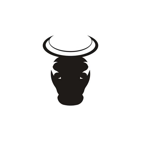 Bull head logo vector icon 14586646 Vector Art at Vecteezy