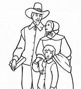 Pilgrim Family Coloring Pages – ColoringMecom sketch template