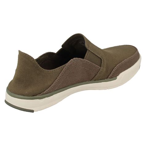 Mens Cloud Steppers by Step Isle Row Clarks Canvas Slip On Shoes | eBay