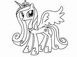 My Little Pony Coloring Sheets Princess Cadence Pages sketch template