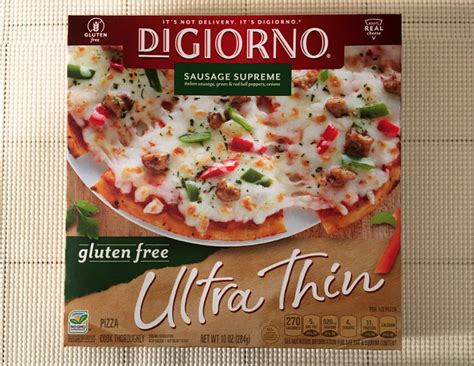 DiGiorno Gluten Free Ultra Thin Sausage Supreme Pizza Review – Freezer ...