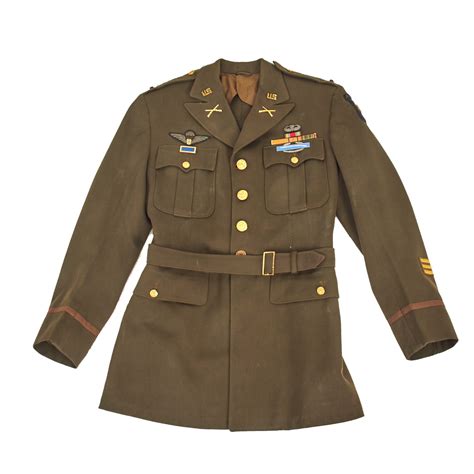 Original U.S. WWII 101st Airborne Division Class A Uniform Coat Featur ...