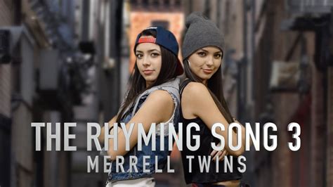 RHYMING SONG 3 - Merrell Twins - YouTube