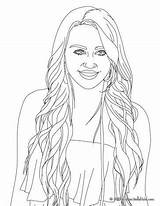 Miley Cyrus Close Up coloring page More sheets On  sketch template