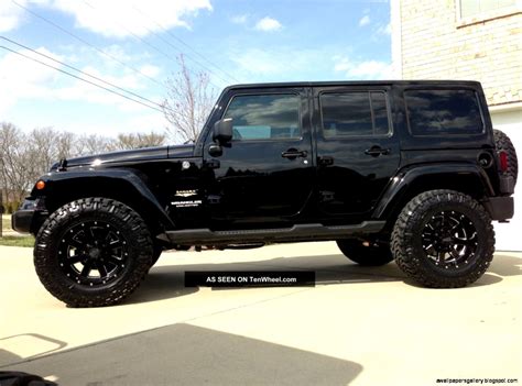 Lifted Jeep Wrangler Unlimited Black | Wallpapers Gallery