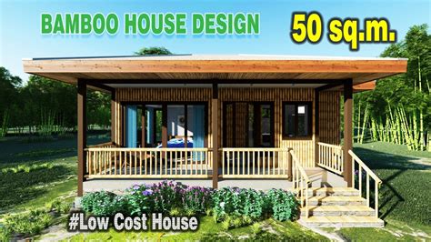 Modern Bamboo HOUSE DESIGN (Studio Type) | Exterior and Interior ...