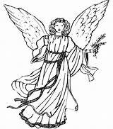 Christmas Angels Coloring Pages For Childrens Printable Free sketch template