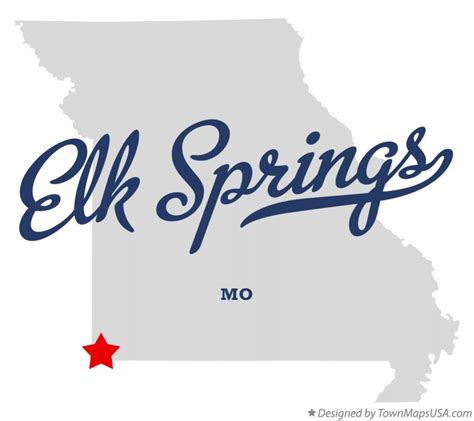 Map of Elk Springs, MO, Missouri