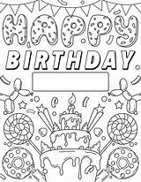 Printable Birthday Coloring Cards  Templates sketch template