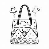 Tote bag Illustration Cute Angelcute coloring book Kawaii Line Art  sketch template