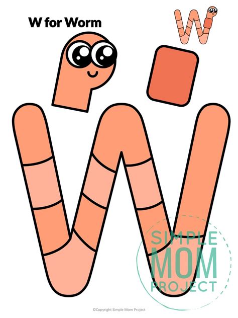 Are you looking for a fun and creative way to teach the alphabet uppercase letter W? Use this ...