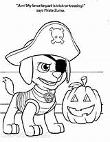 Paw Patrol Halloween Coloring Pages sketch template