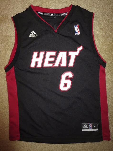 Miami Heat #6 Lebron James NBA Authentic Adidas Jersey Men’s Size 50 ...