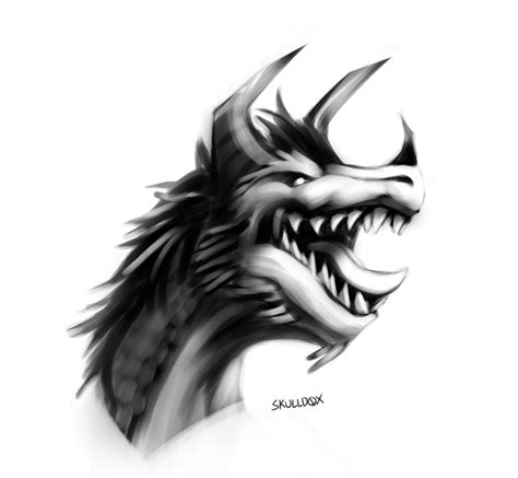 Dragon Head Sketch : r/dragons