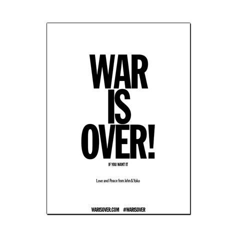 War is Over Poster – John Lennon Official Store